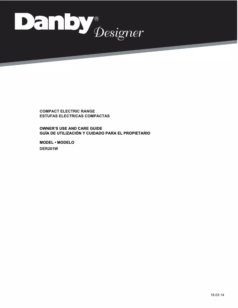 Página nº 1 - Manual de usuario Danby DER201W
