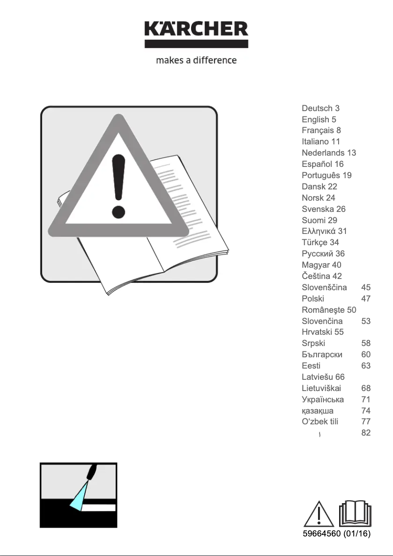 Imagen de la primera página del manual del dispositivo K 4 Full Control Car & Home