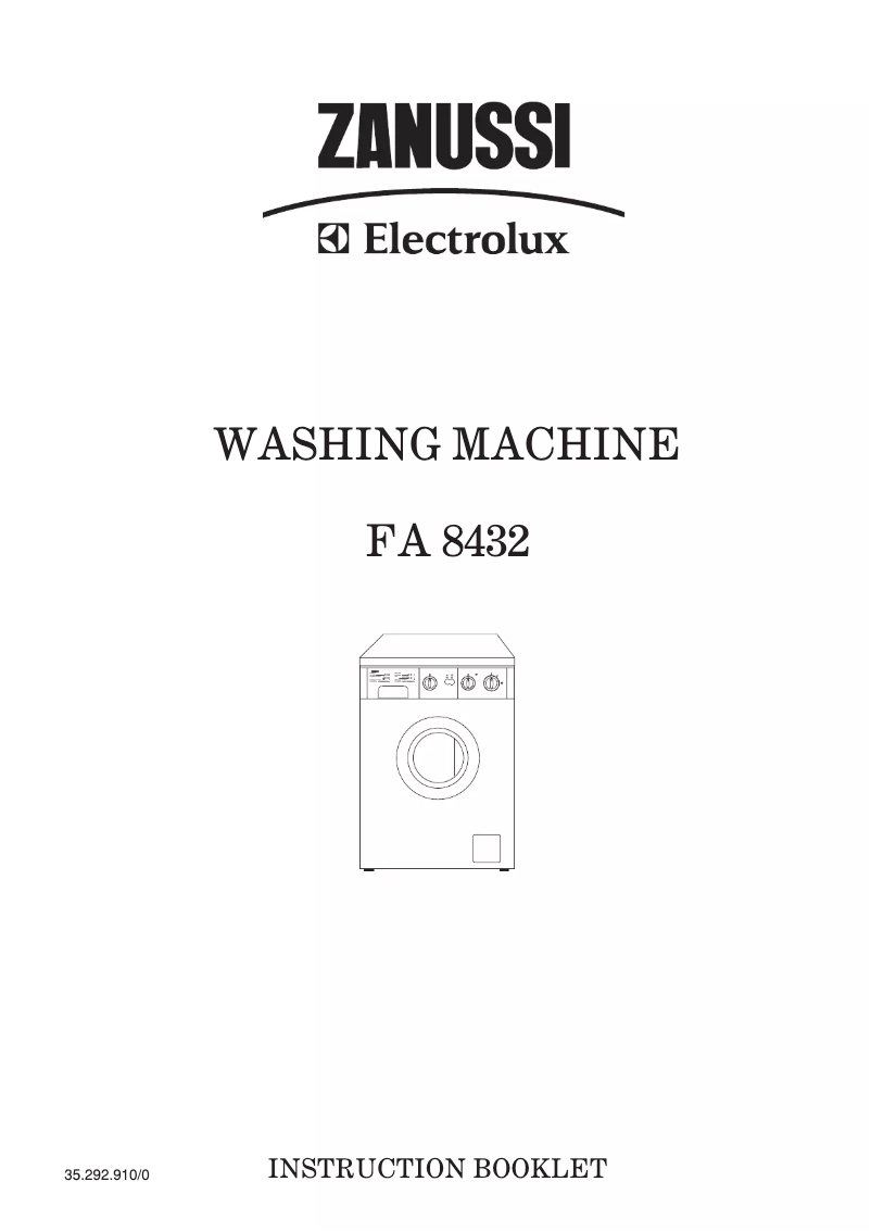 Página 1 del manual Manual de usuario Zanussi-Electrolux FA 8432