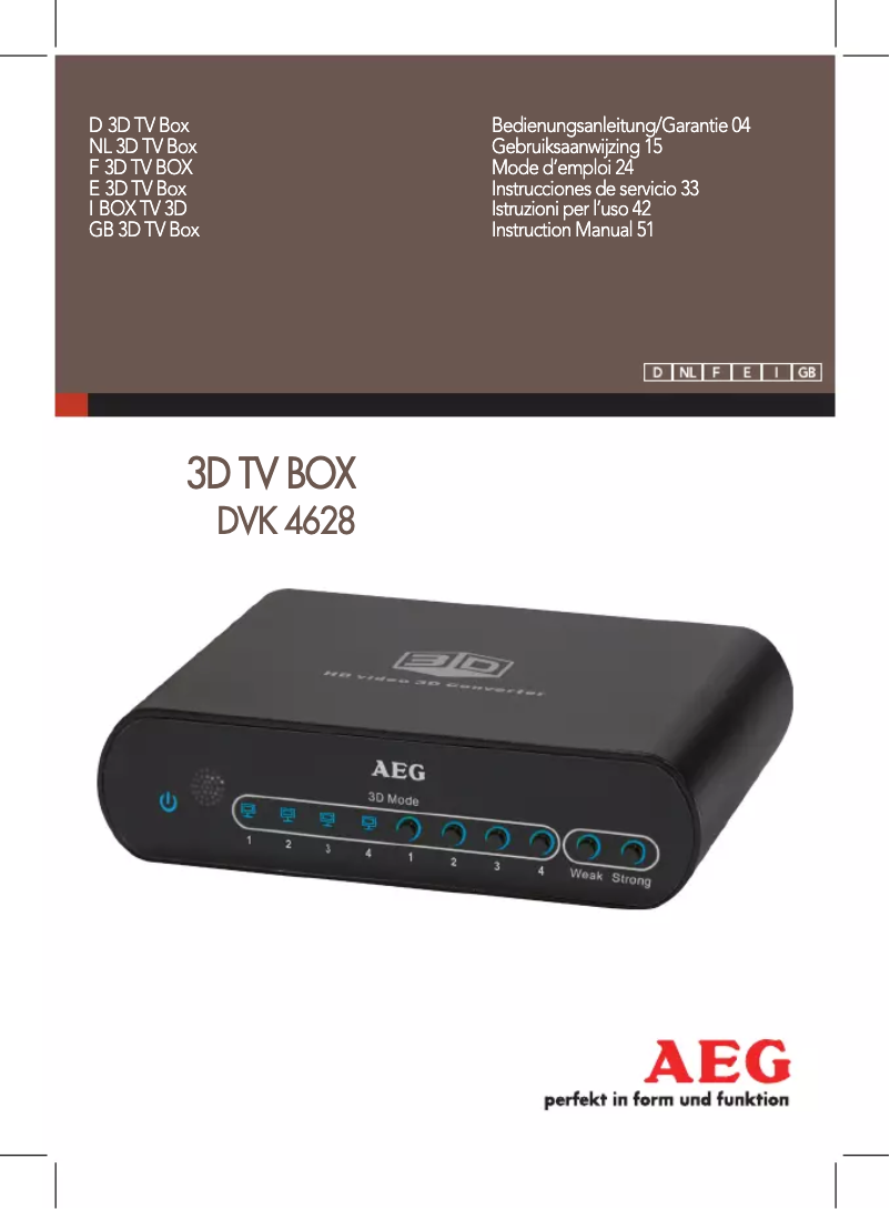 Página 1 del manual Manual de usuario AEG DVK 4628