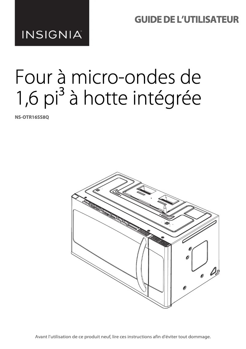 Página 1 del manual Manual de usuario Insignia NS-OTR16SS8Q