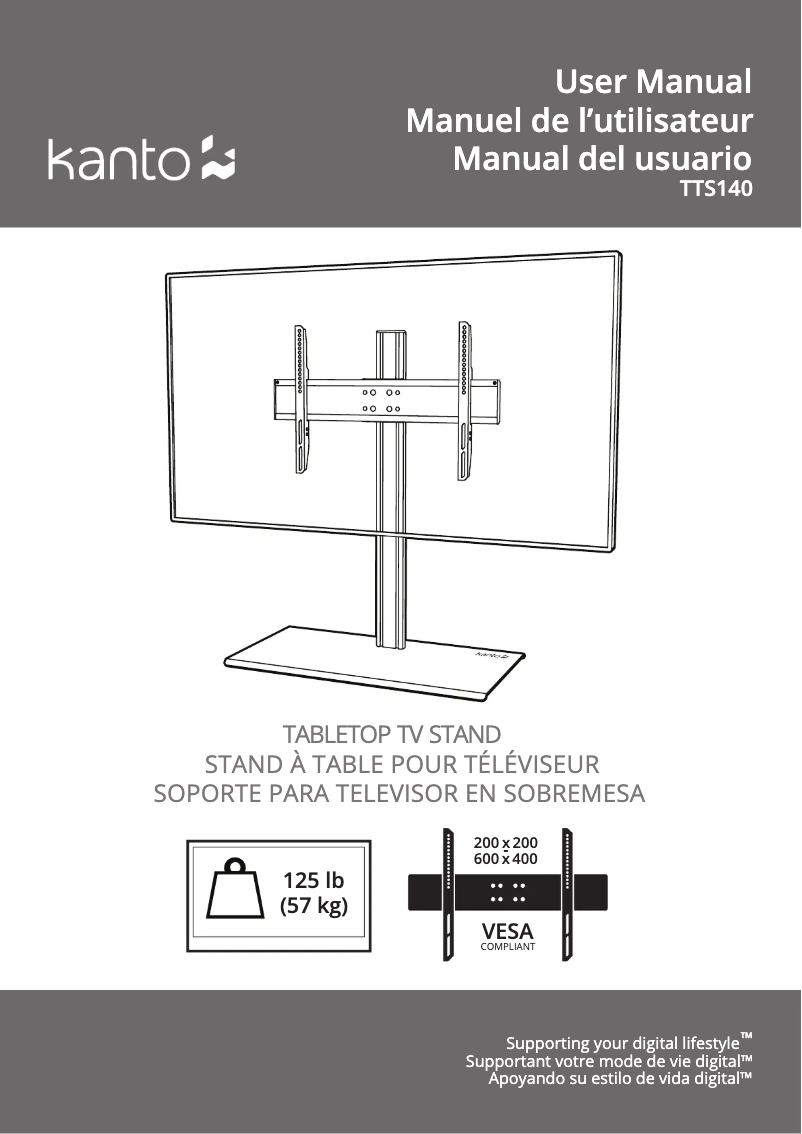 Imagen de la primera página del manual del dispositivo TTS140