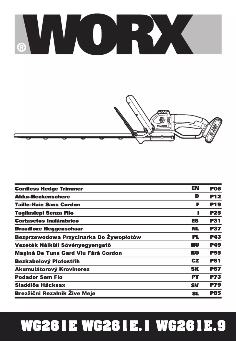 Página nº 1 - Manual de usuario Worx WG261E.1