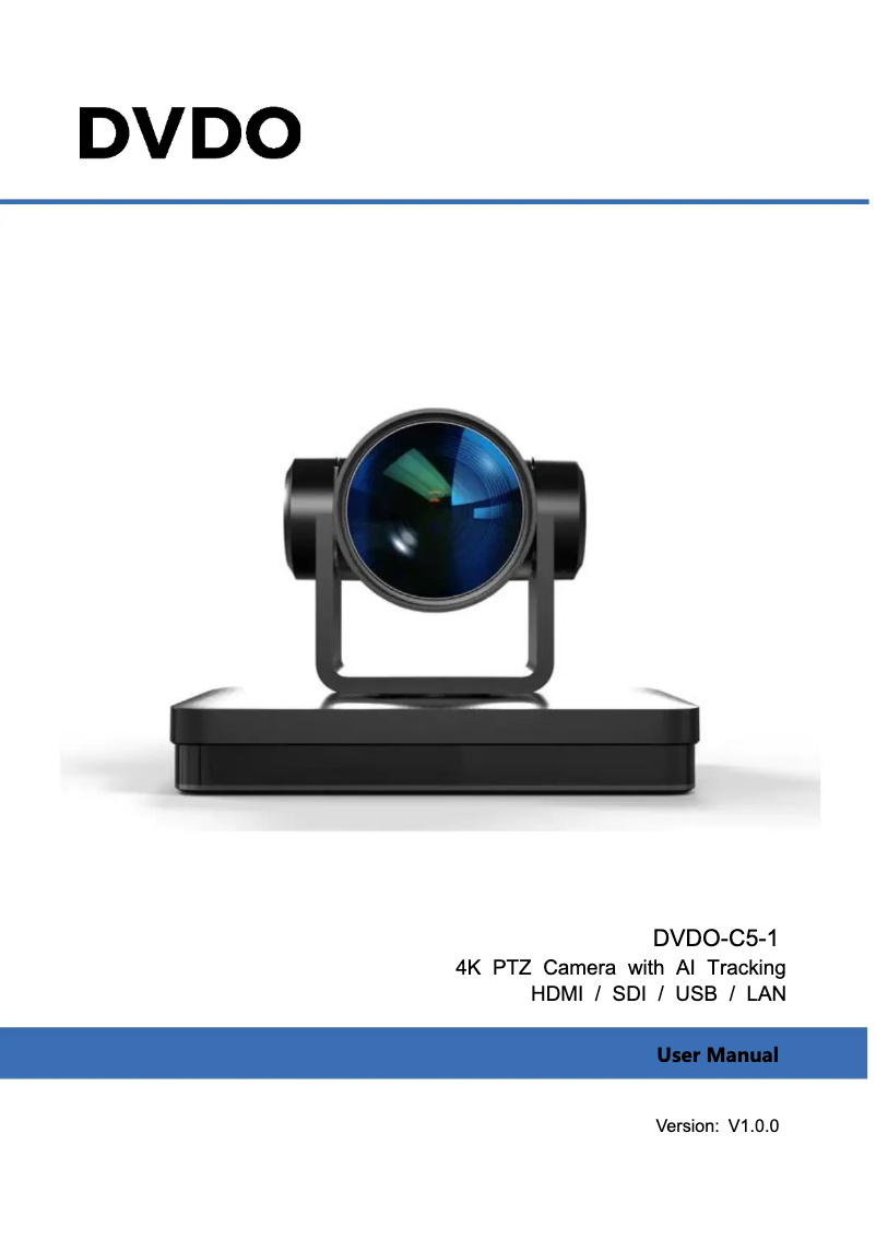 Imagen de la primera página del manual del dispositivo DVDO-C5-1-W