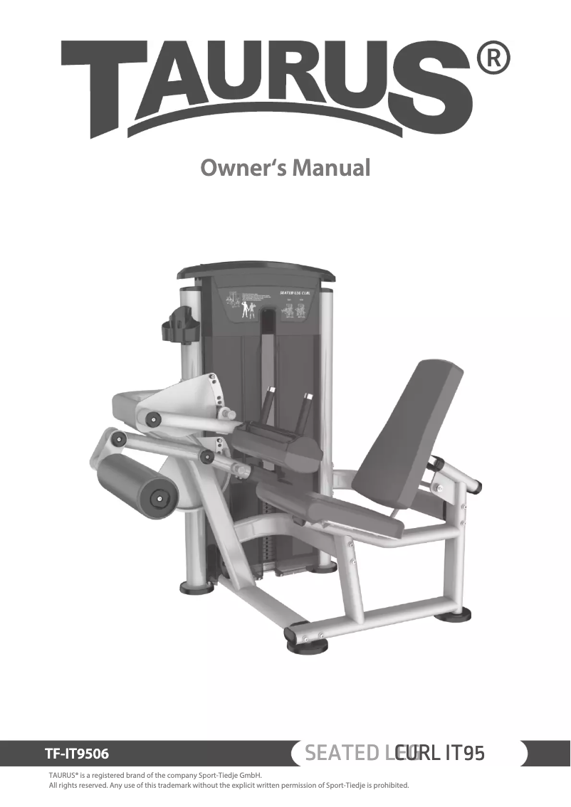 Imagen de la primera página del manual del dispositivo Seated Leg Curl IT95
