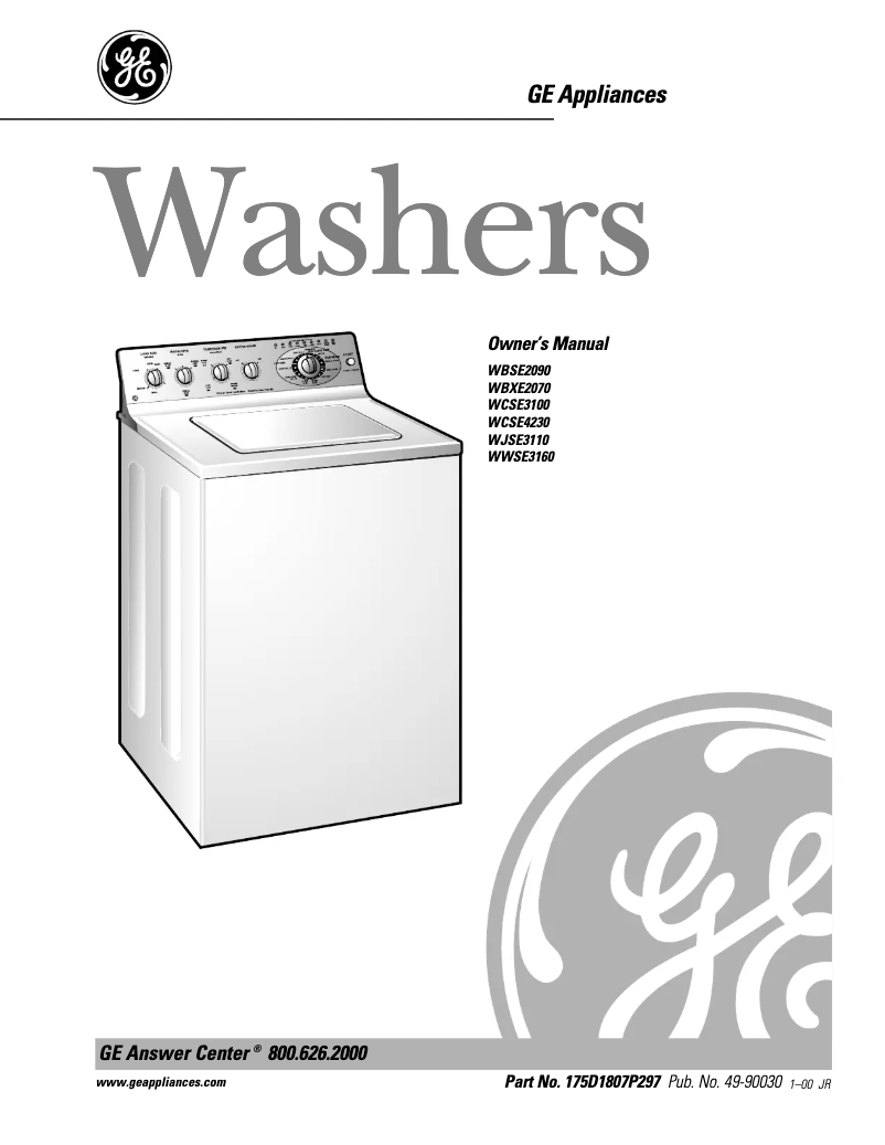 Imagen de la primera página del manual del dispositivo WBXE2070AAA