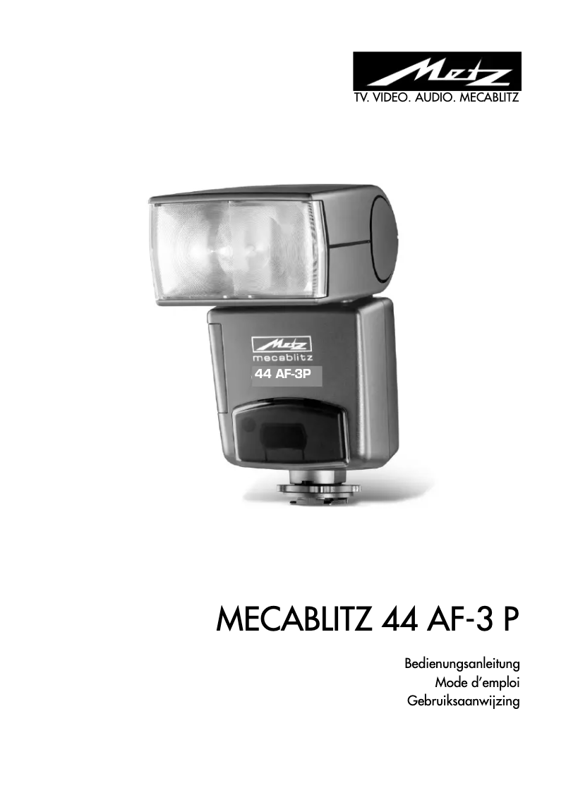 Página 1 del manual Manual de usuario Metz Mecablitz 44 AF-3 P