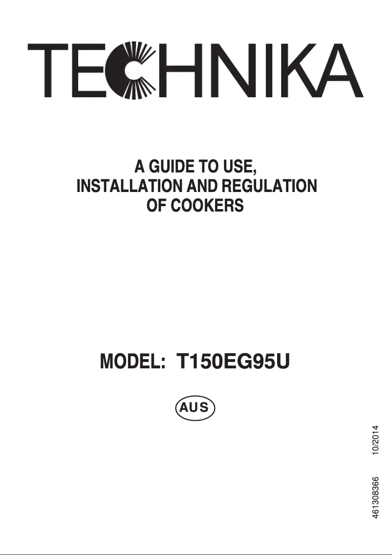 Imagen de la primera página del manual del dispositivo T150EG95U