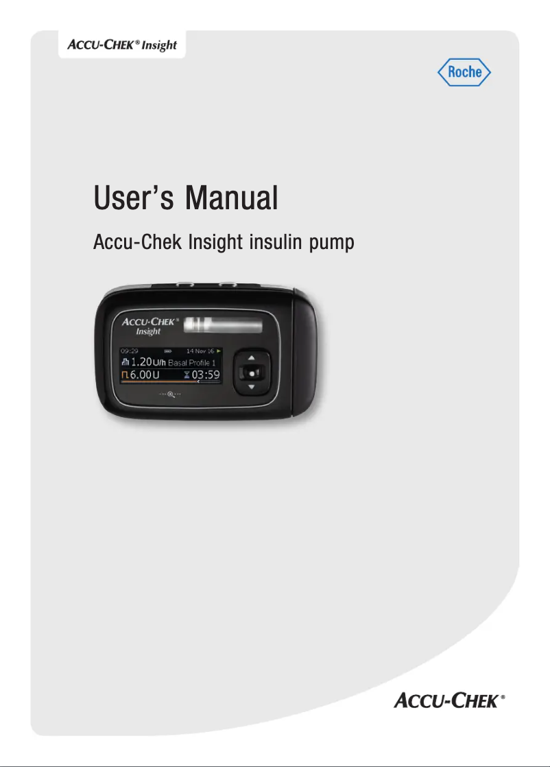 Página 1 del manual Manual de usuario Accu-Chek Insight Insulin Pump