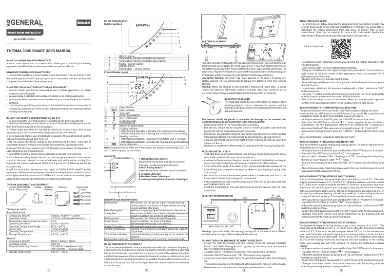 Imagen de la primera página del manual del dispositivo HT300S