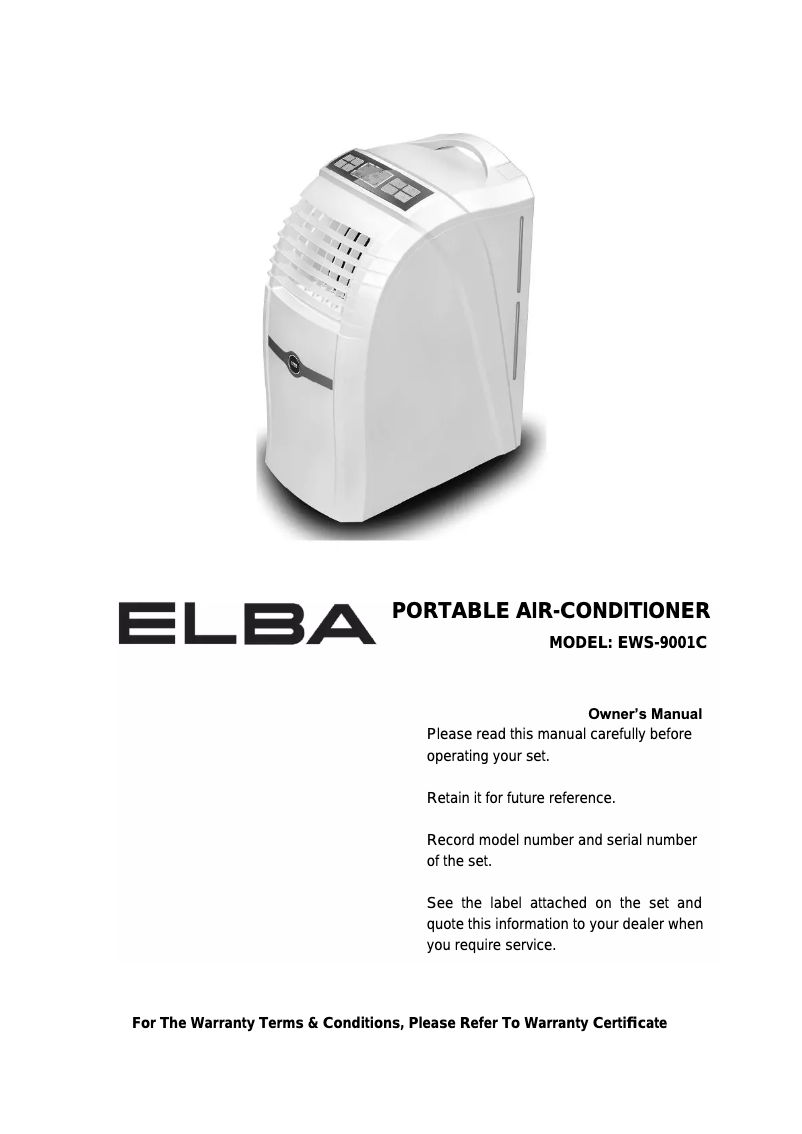 Página 1 del manual Manual de usuario Elba EWS-9001C