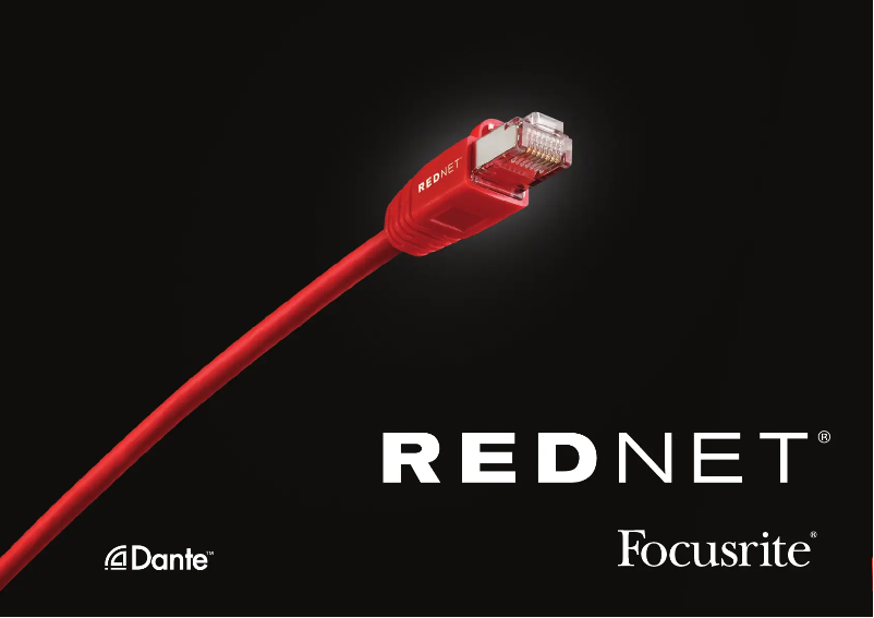 Página 1 del manual Folleto Focusrite RedNet HD32R
