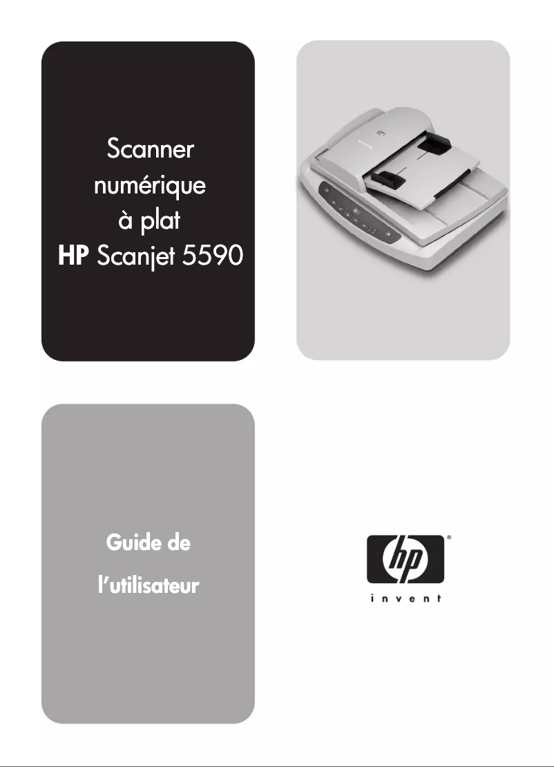 Imagen de la primera página del manual del dispositivo ScanJet 5590
