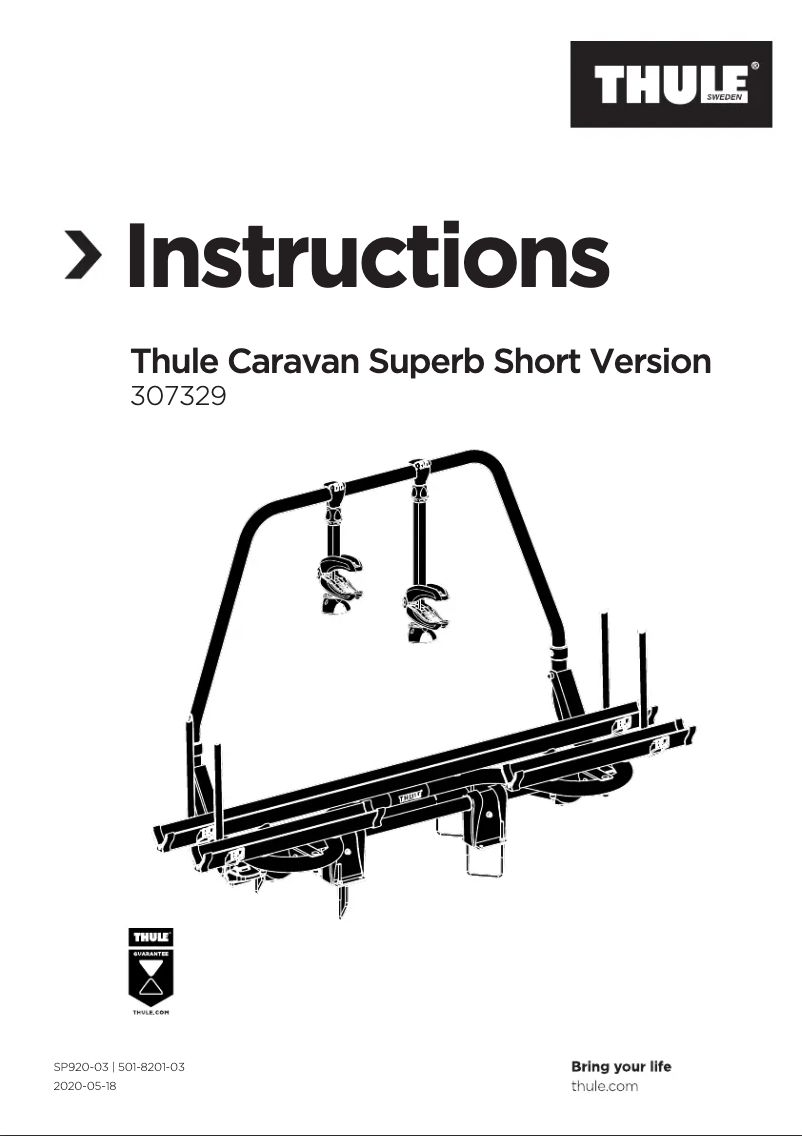 Imagen de la primera página del manual del dispositivo Caravan Superb Short