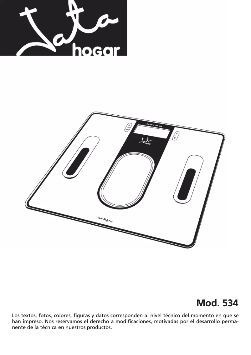 Página 1 del manual Manual de usuario Jata Mod. 534