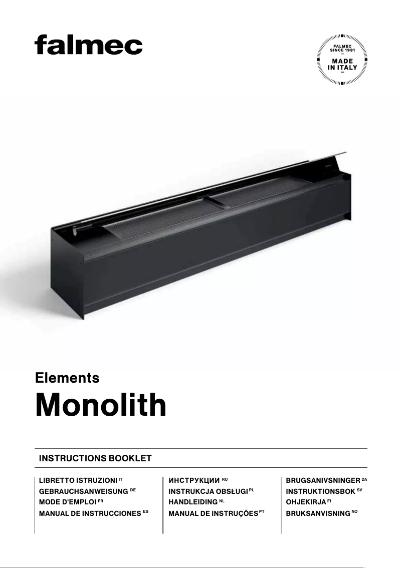 Imagen de la primera página del manual del dispositivo Monolith