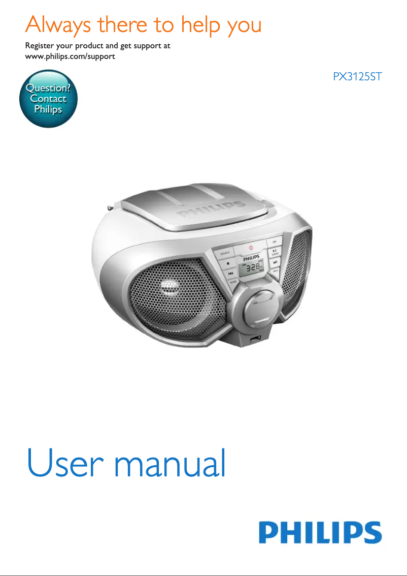 Imagen de la primera página del manual del dispositivo PX3125ST