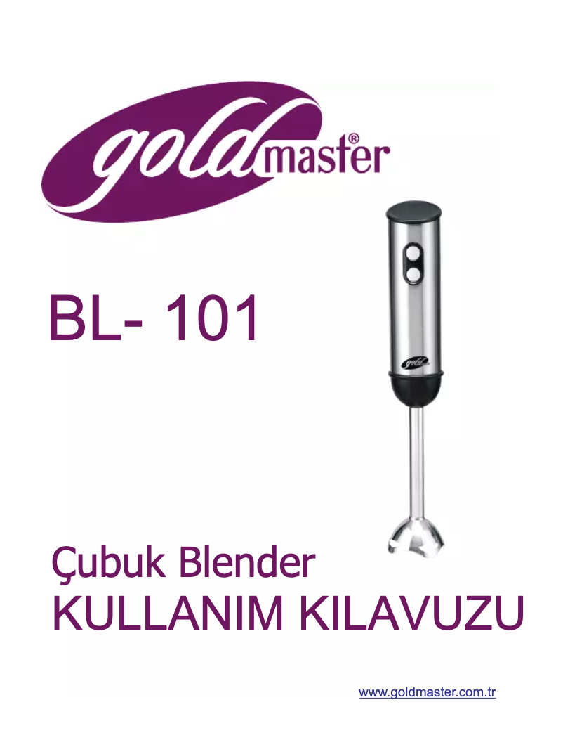Página 1 del manual Manual de usuario GoldMaster BL-101