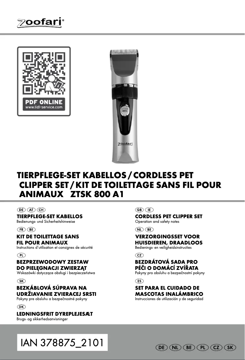 Página 1 del manual Manual de usuario Zoofari IAN 378875