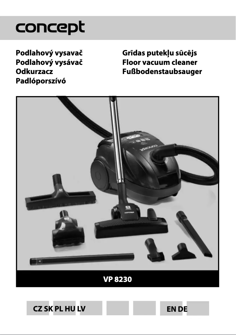 Página 1 del manual Manual de usuario Concept VP-8230