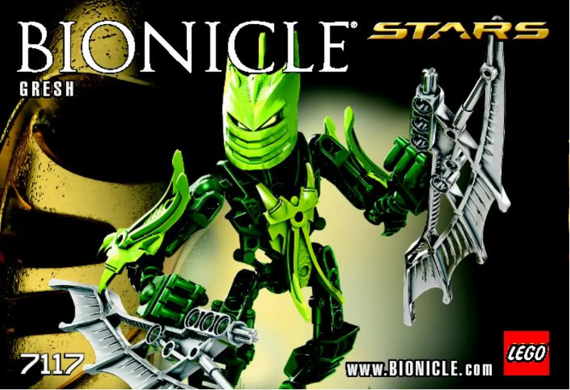 Página 1 del manual Manual de usuario Lego Bionicle 7117