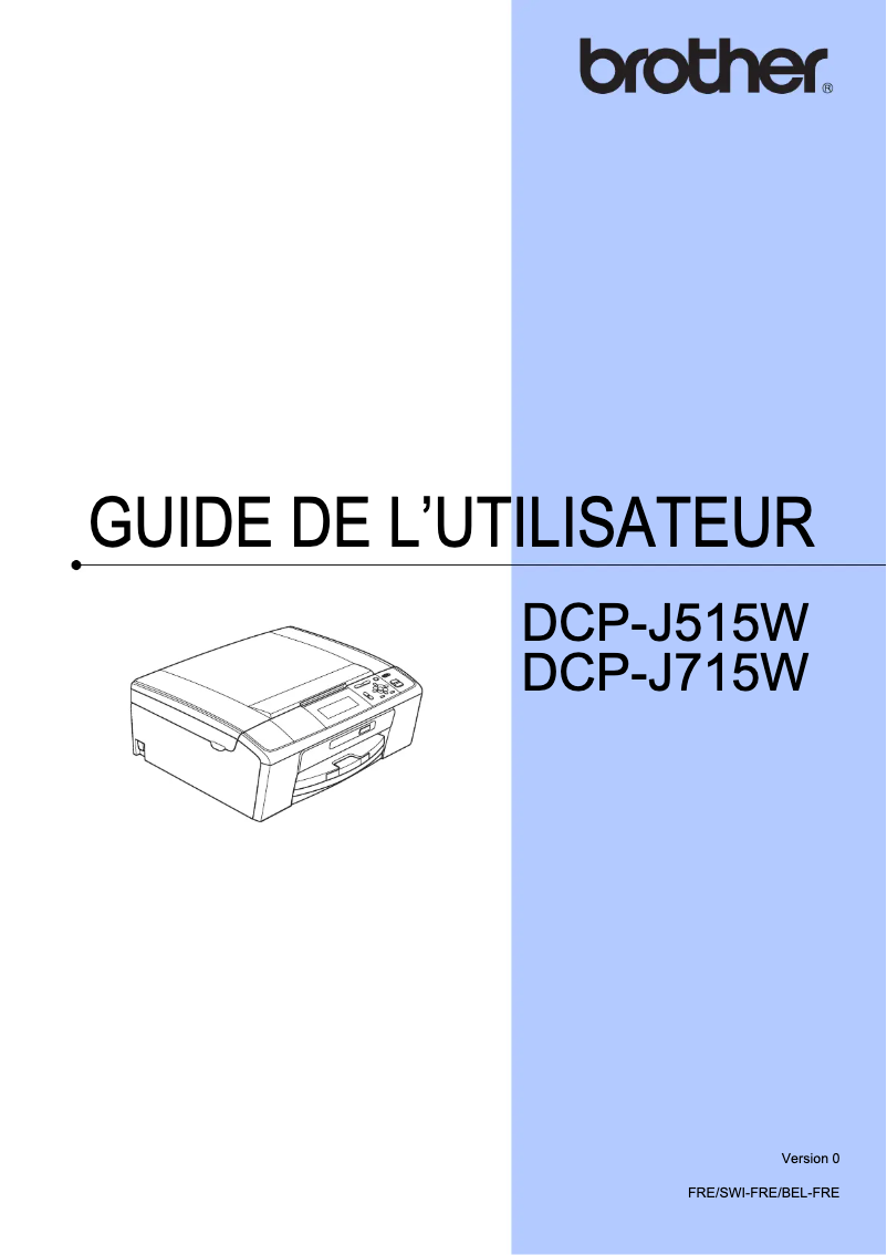 Imagen de la primera página del manual del dispositivo DCP-J515W