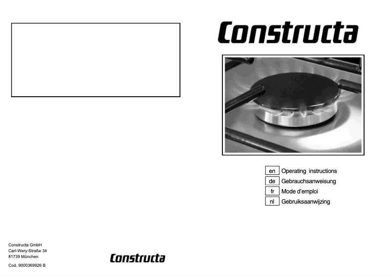 Página 1 del manual Manual de usuario Constructa CA174650