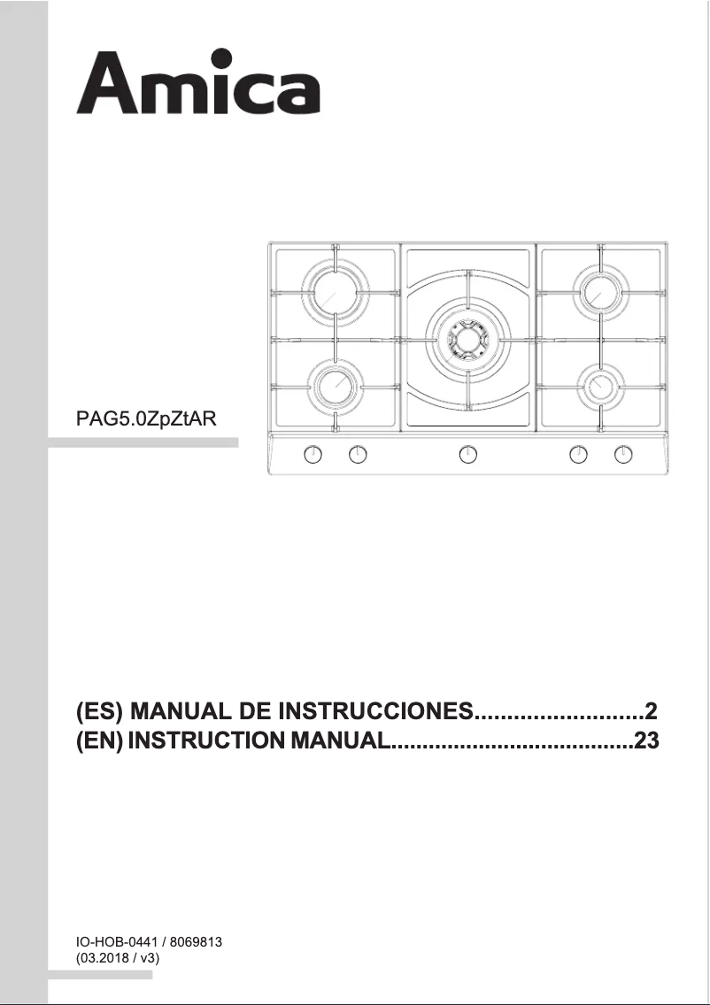 Página nº 1 - Manual de usuario Amica PG9511XPR