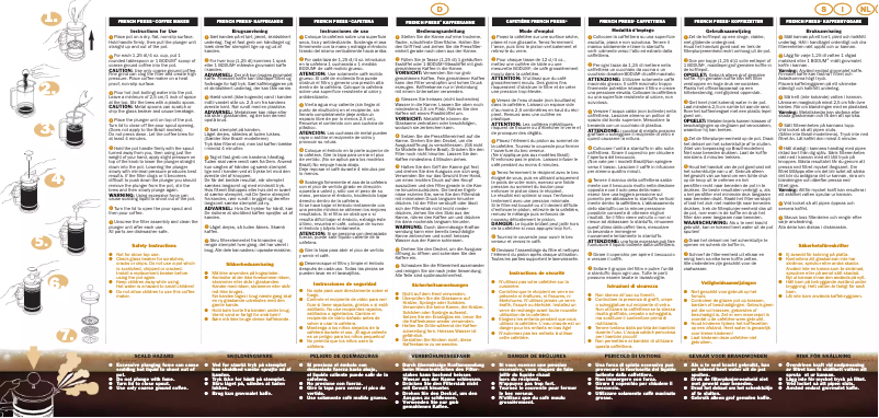 Página nº 1 - Manual de usuario Bodum Columbia 1308