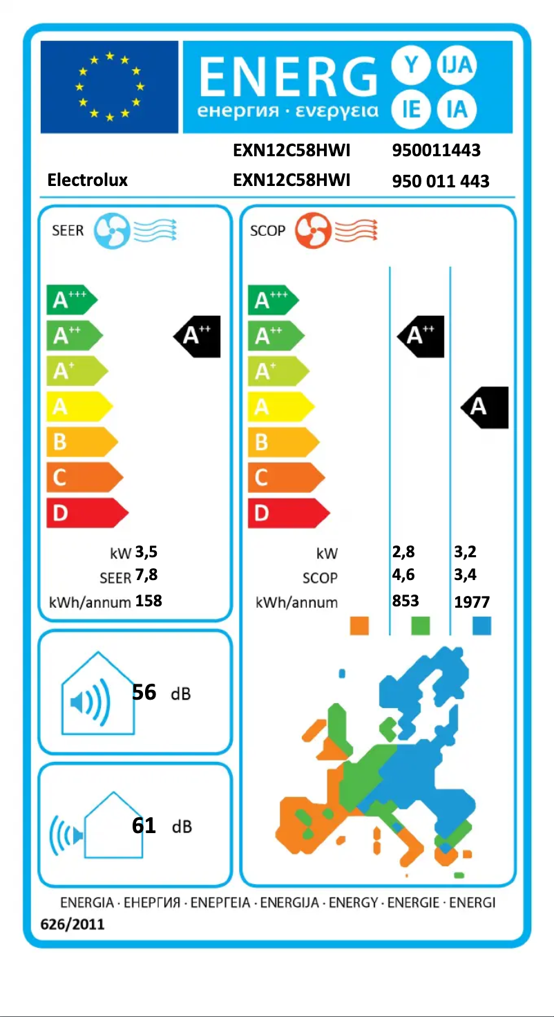 Imagen de la primera página del manual del dispositivo EXN12C58HWI