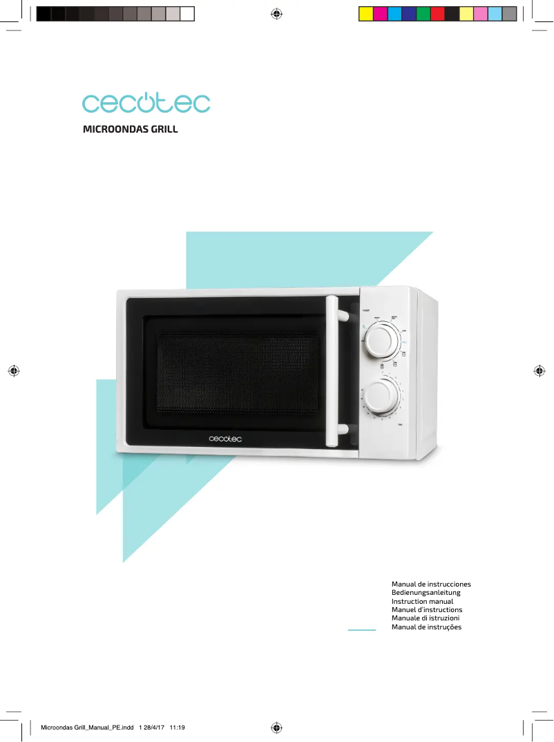 Imagen de la primera página del manual del dispositivo Microondas Grill