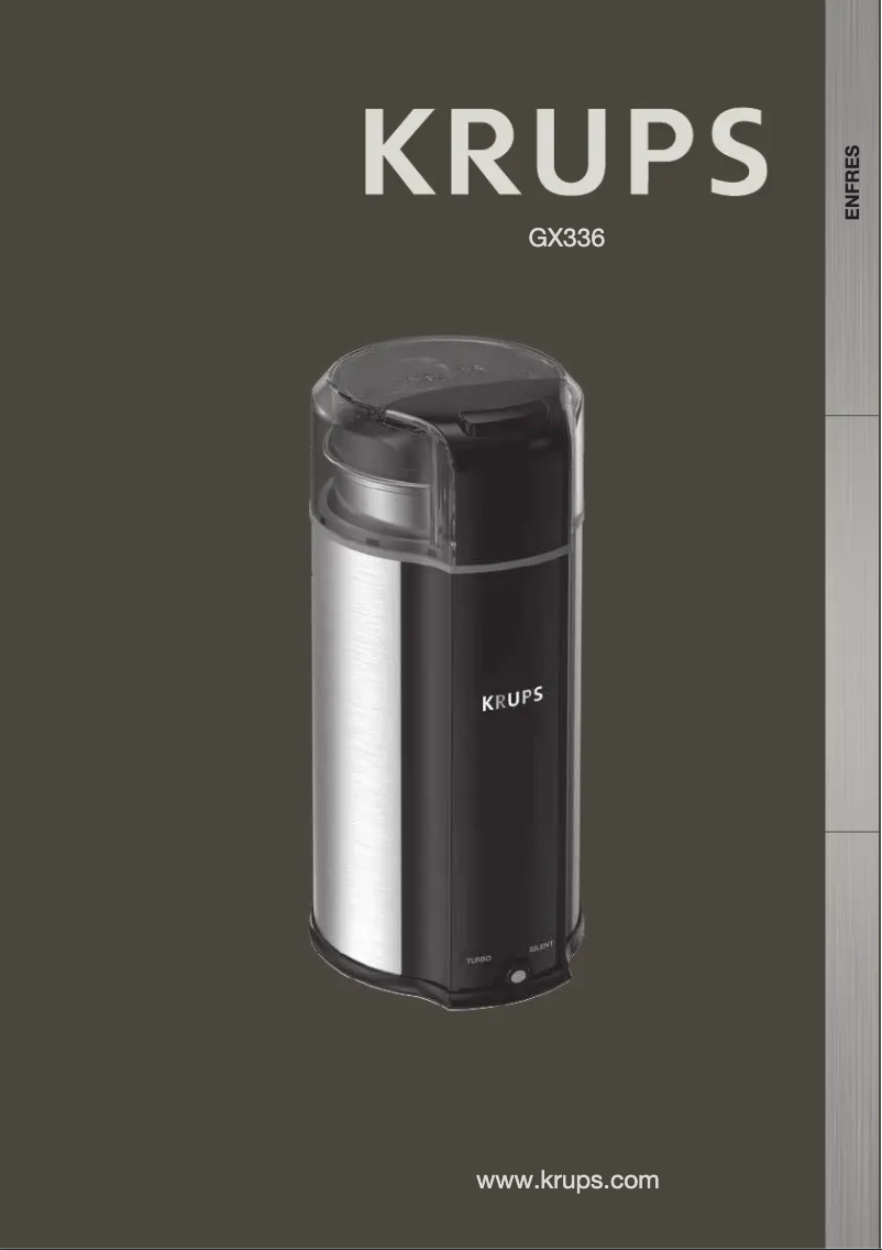 Página 1 del manual Manual de usuario Krups Ultimate Super Silent GX336