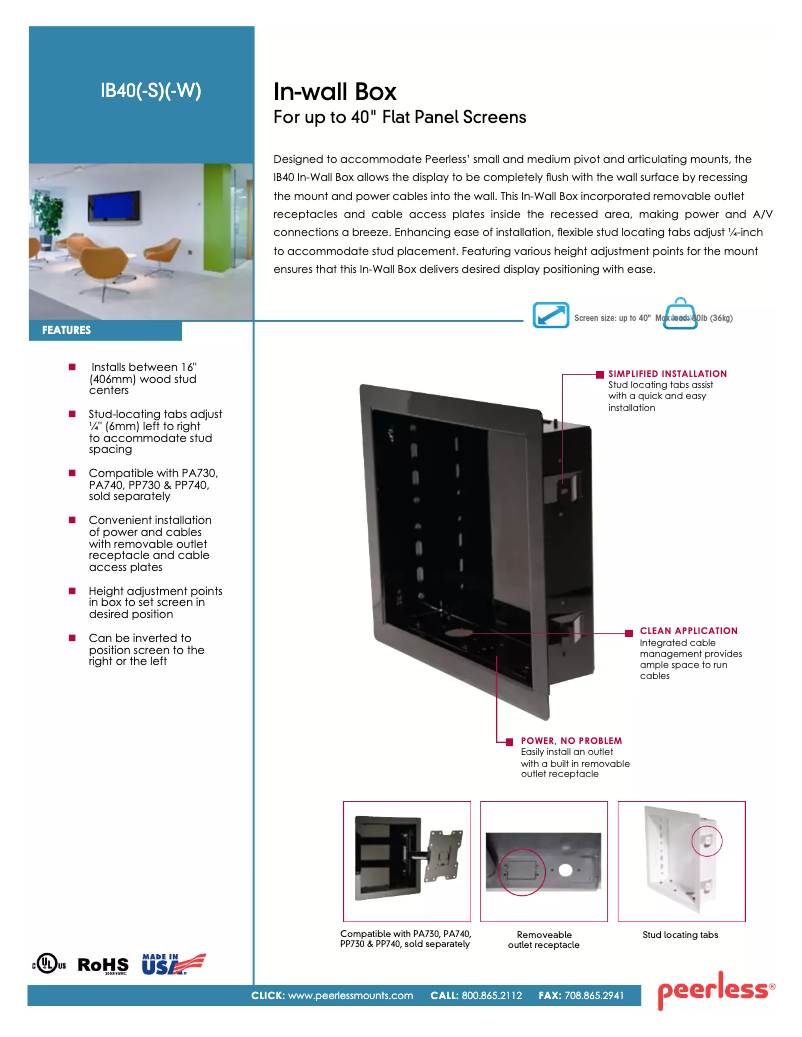Imagen de la primera página del manual del dispositivo IB40