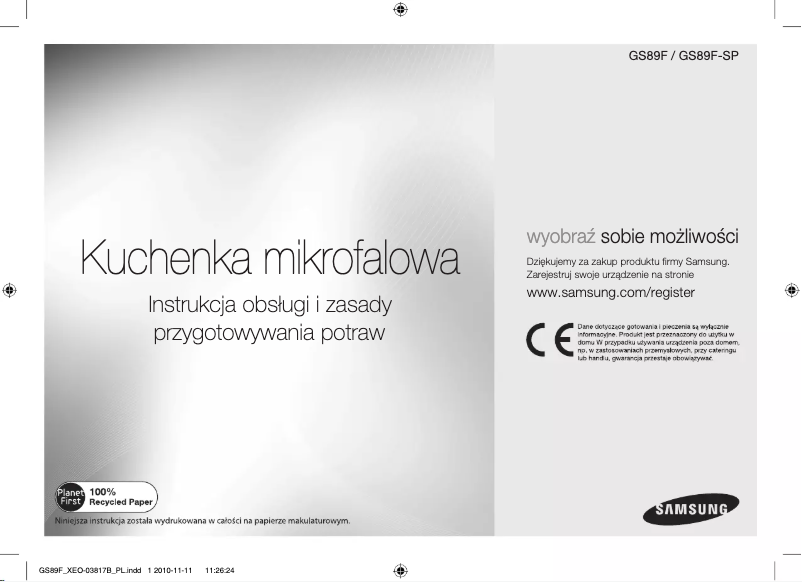 Página 1 del manual Manual de usuario Samsung GS89F