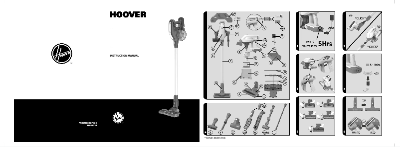 Página 1 del manual Manual de usuario Hoover H-FREE 200 HF222MPT 001