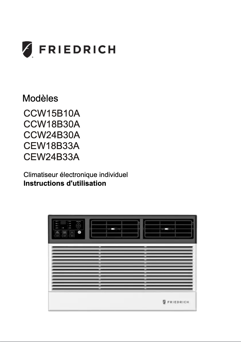 Página nº 1 - Manual de usuario Friedrich Chill Premier CCW24B30B