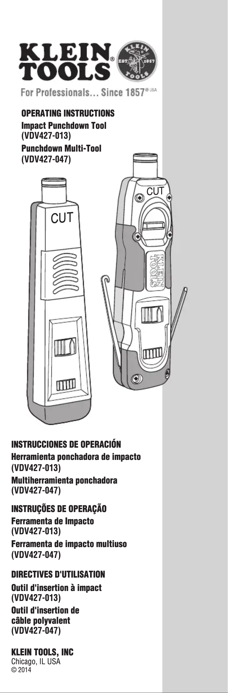 Imagen de la primera página del manual del dispositivo VDV427013SEN