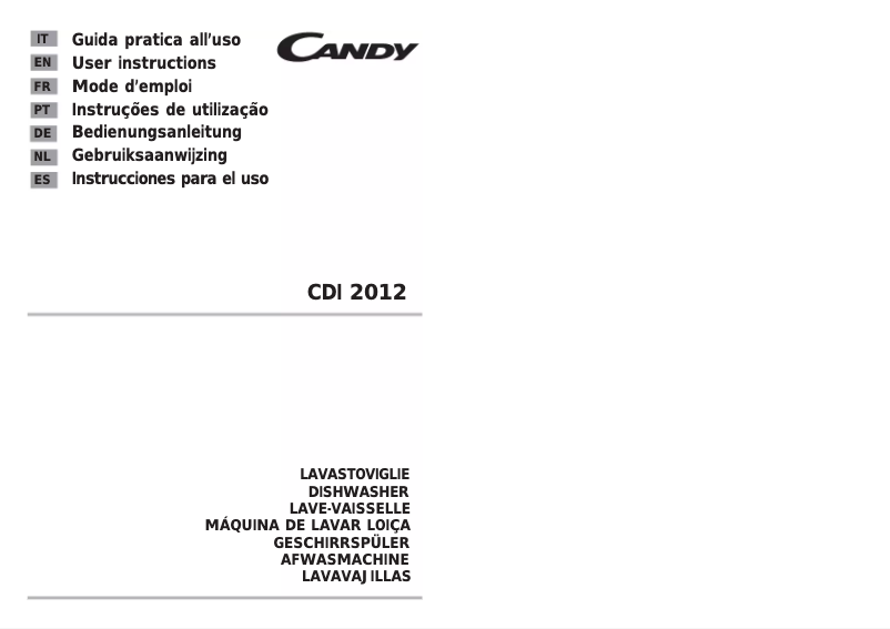 Imagen de la primera página del manual del dispositivo CDI 2012