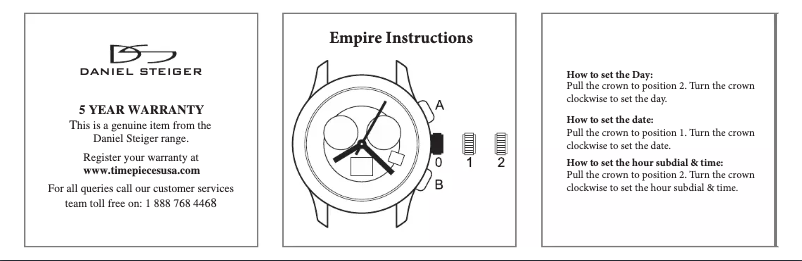 Imagen de la primera página del manual del dispositivo Empire