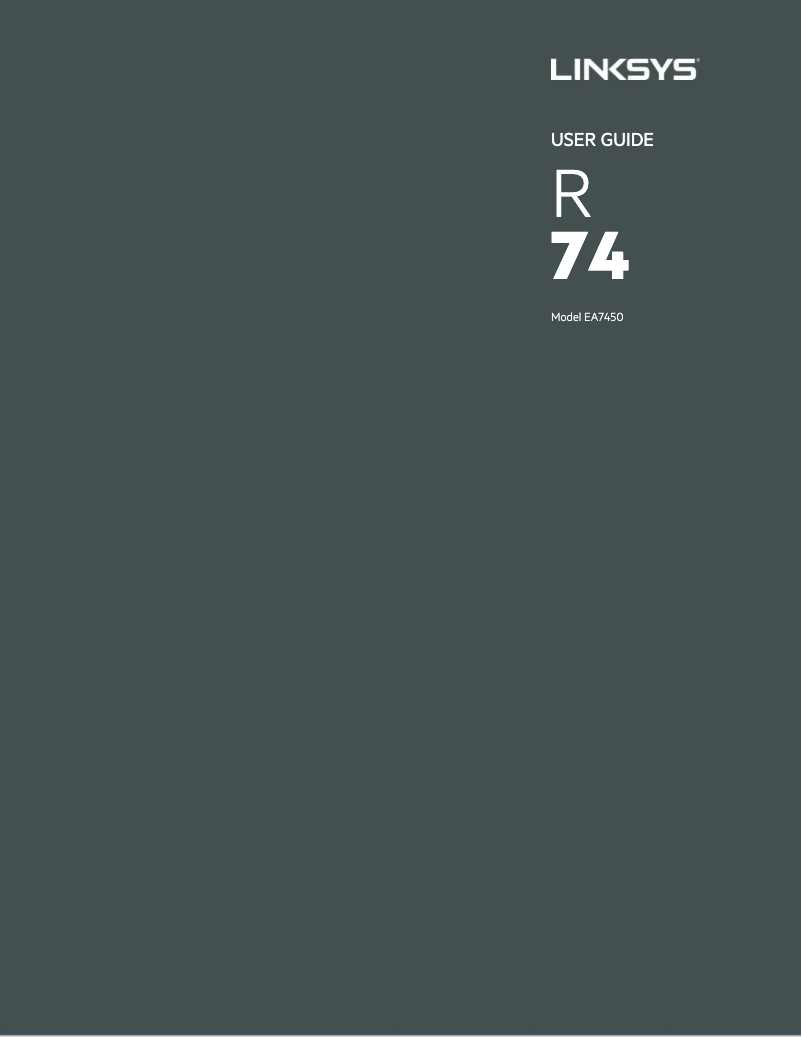 Imagen de la primera página del manual del dispositivo EA7450