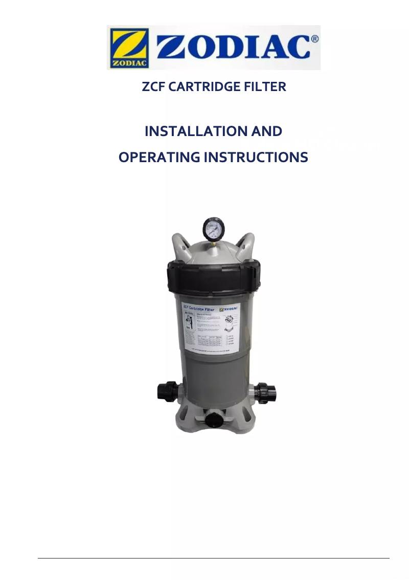 Imagen de la primera página del manual del dispositivo ZCF200