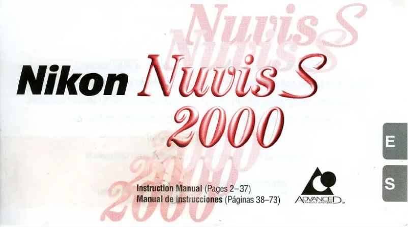 Imagen de la primera página del manual del dispositivo Nuvis S 2000