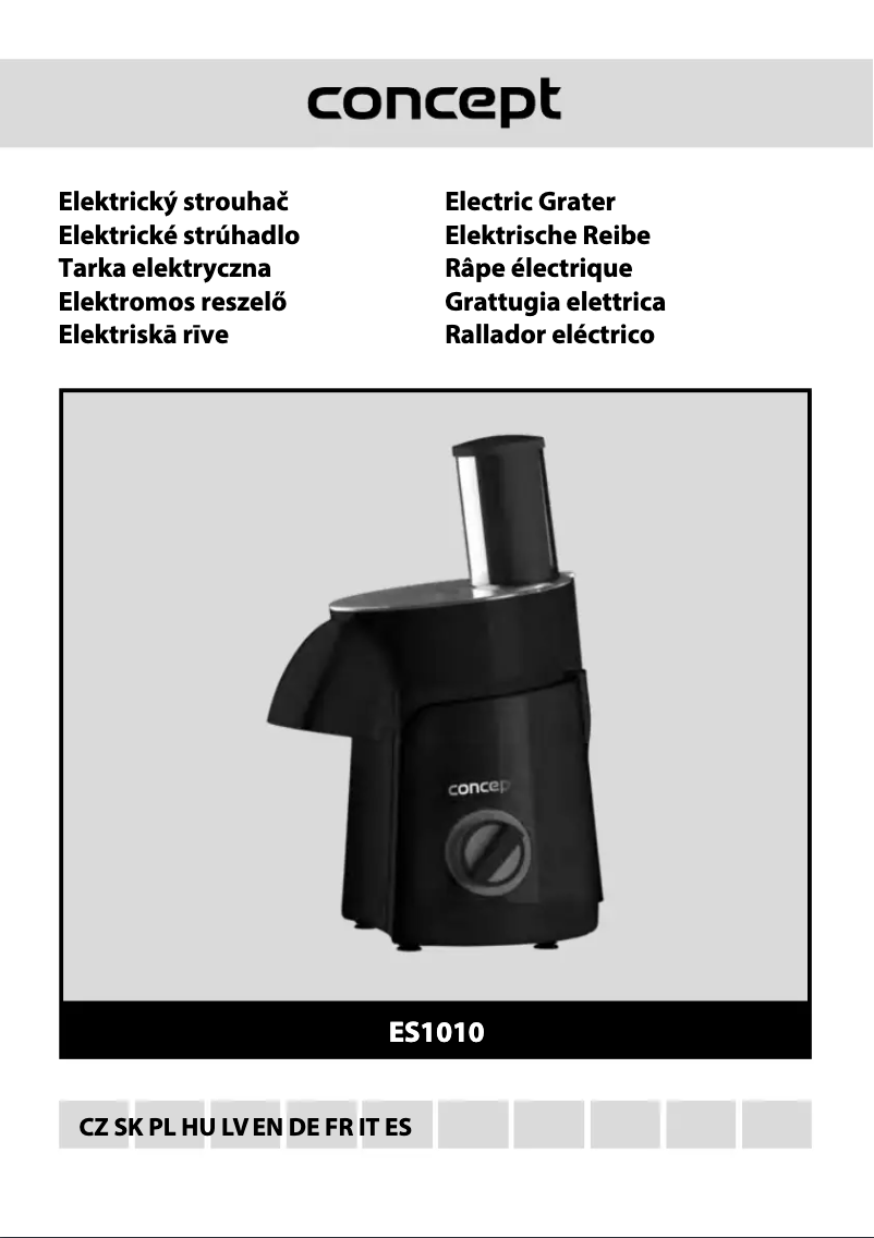 Imagen de la primera página del manual del dispositivo ES1010