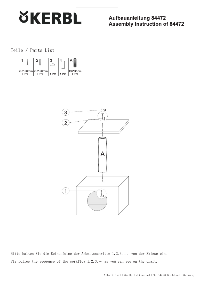 Página 1 del manual Manual de usuario Kerbl Amethyst 84472