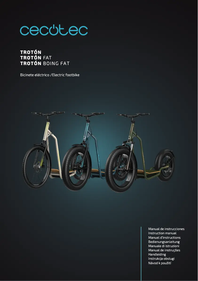 Imagen de la primera página del manual del dispositivo Trotón Boing Fat