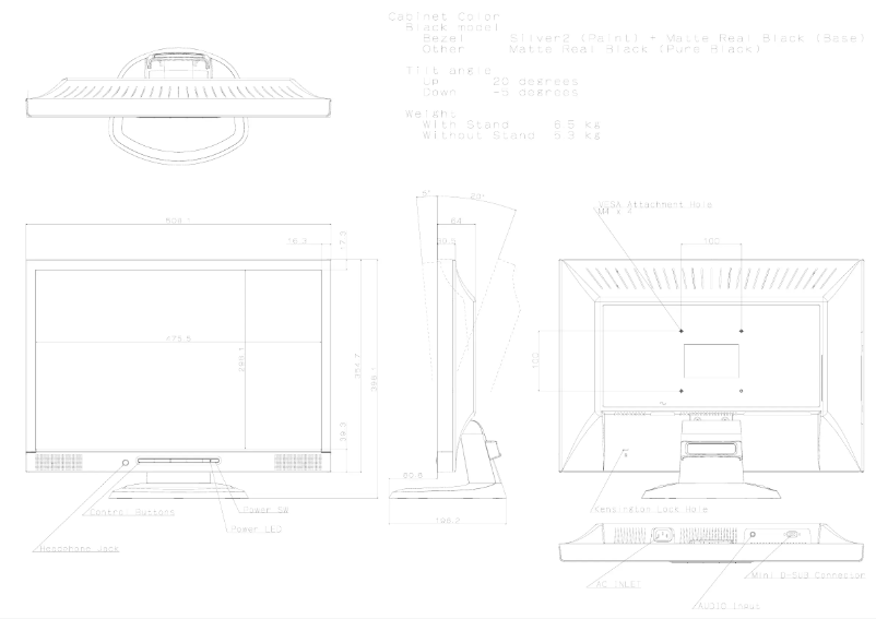 Imagen de la primera página del manual del dispositivo AccuSync LCD223WM