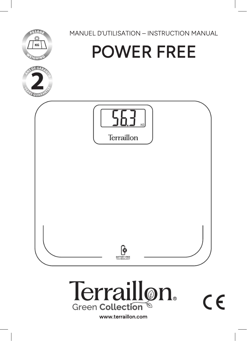 Imagen de la primera página del manual del dispositivo Power Free