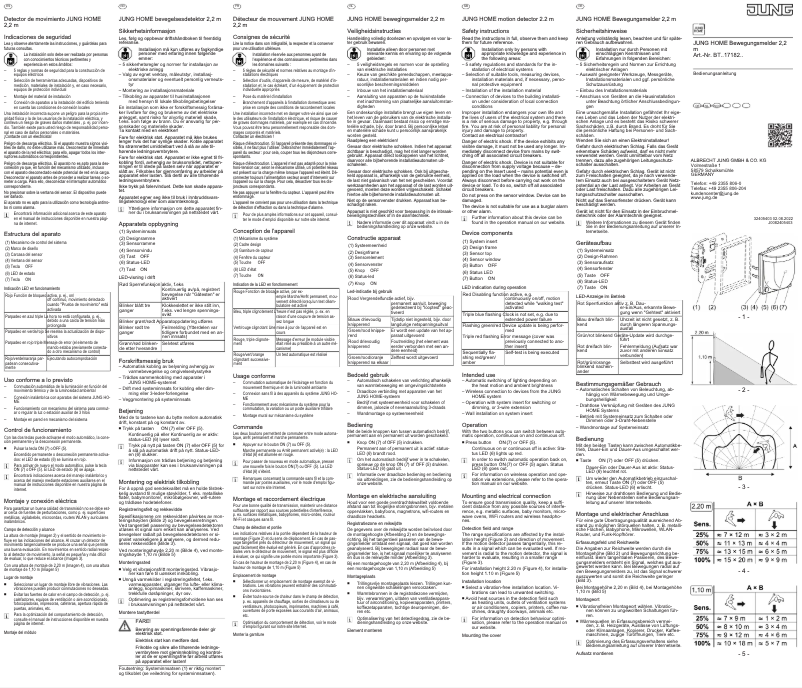 Página nº 1 - Manual de usuario JUNG BTA17182