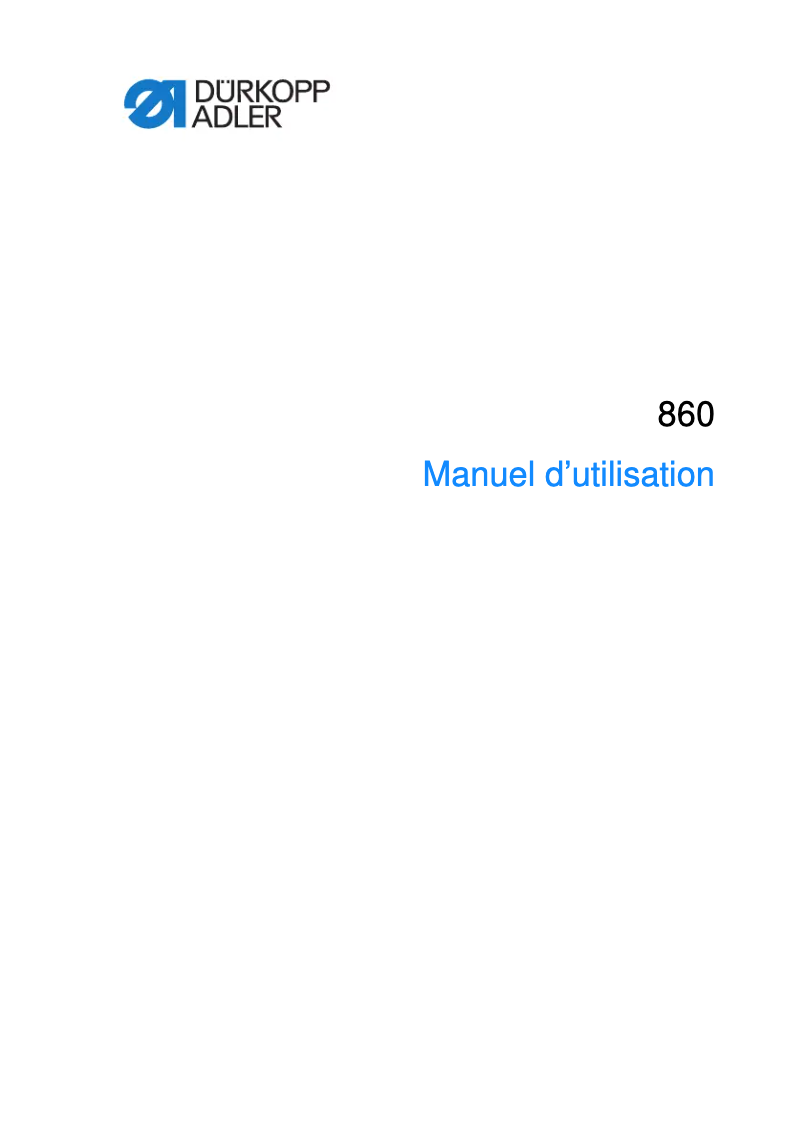 Imagen de la primera página del manual del dispositivo 860