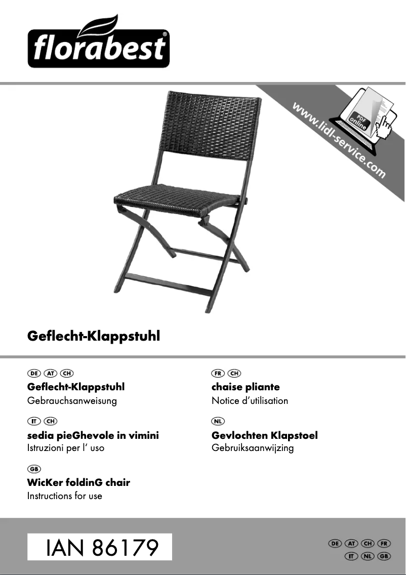 Imagen de la primera página del manual del dispositivo IAN 86179